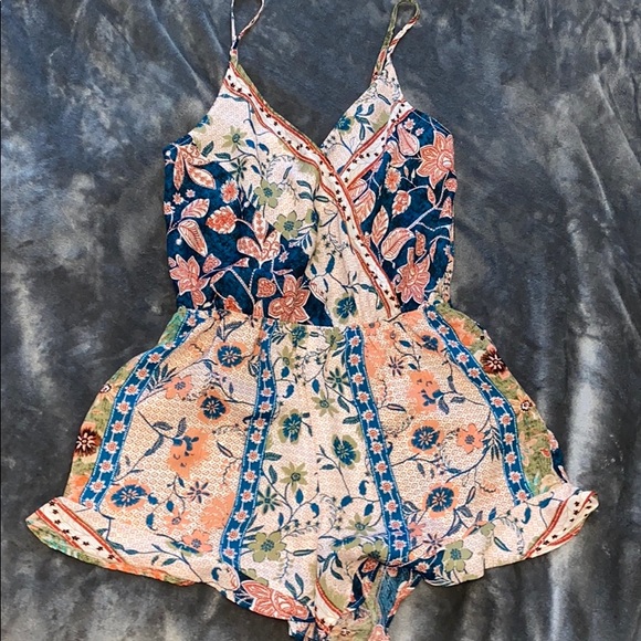 a'gaci Pants - Floral Romper